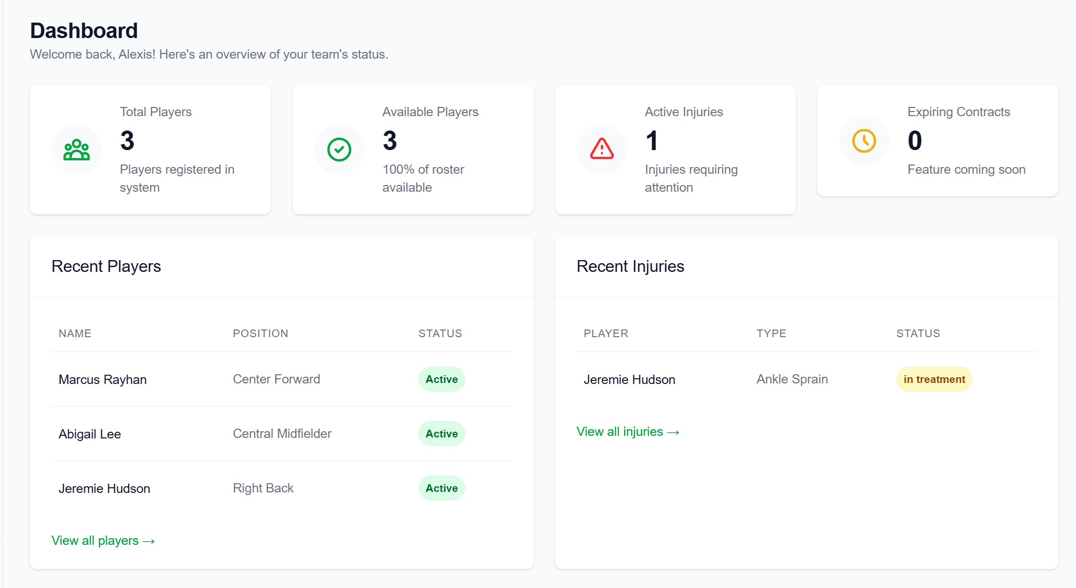 Centurian desktop dashboard